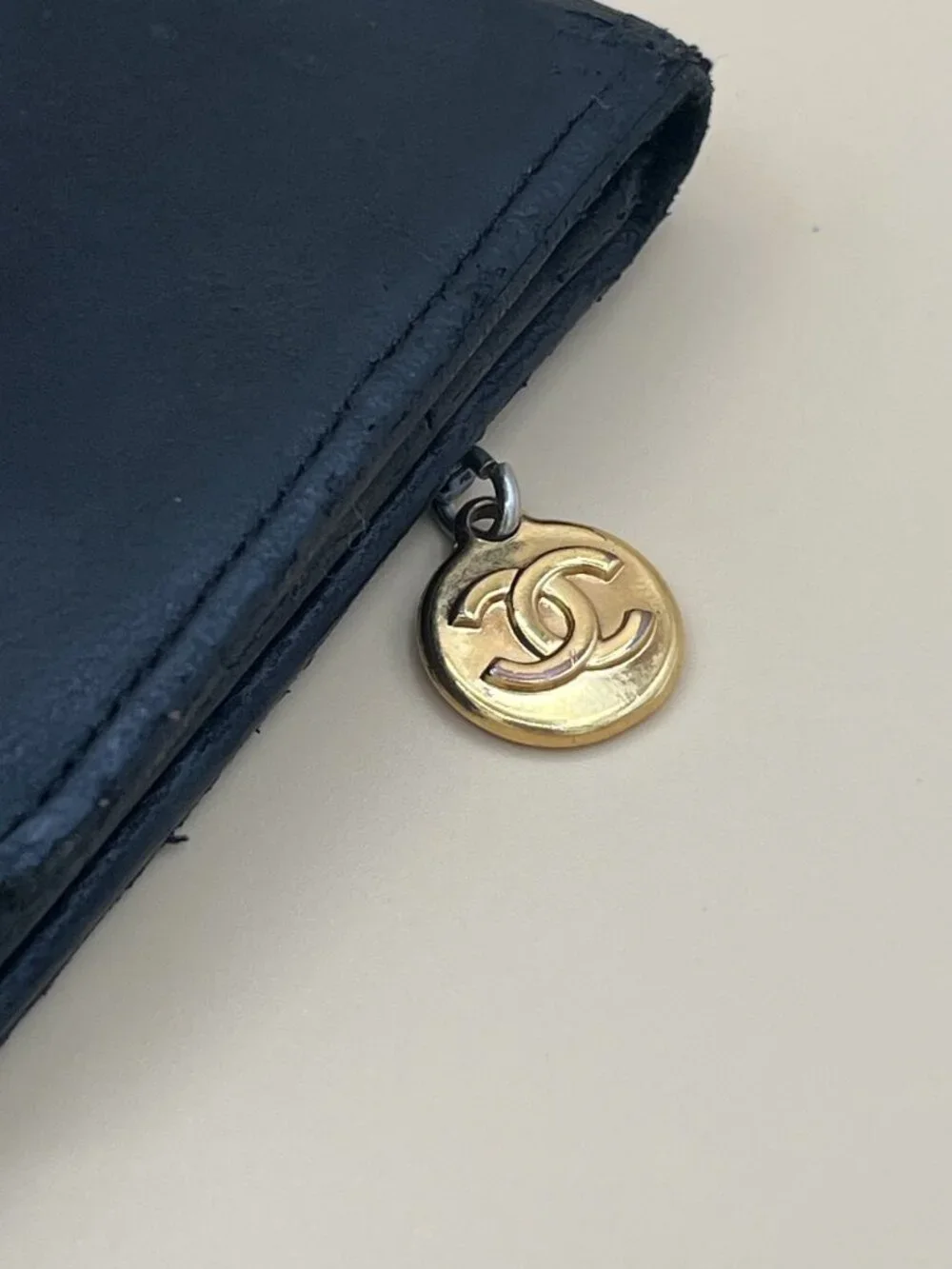 Vintage Chanel Long Wallet CC Logo Black Lambskin 1994 with Authenticity Card